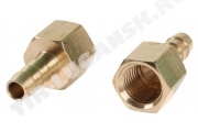 Соединитель 1/4'F/D10мм елочка