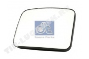 Mirror glass heatable