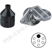 Розетка электрическая тип S (алюминий)