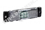 Фонарь габаритный - LED 24V бел