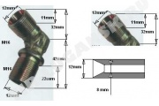 Соединение угловое M16*M16