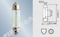 Лампочка 12v5w (салон стандарт) C5W