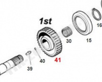 Шестерня 1-й передачи z=34