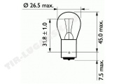 Лампочка 24v21w одноконт.