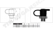 Клапан воздушный рессивера M12*1,5