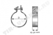 Хомут гофры d113*30*94