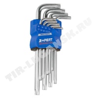 Ключи TORX звезда Т10-Т50мм 9шт средние с отверст CtV точная посадка