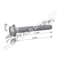 Болт амортизатора М16*1.5*122 (10.9)