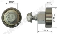 Ролик тента d26