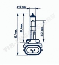 Лампочка H27 12v 2w