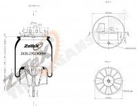 Пневморессора передняя 1TS270-23 / 206687 IVECO Stralis