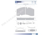 Колодки тормозные 210.9*108.3*30