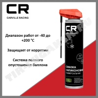 Смазка силиконовая CR универсальная аэрозоль распылитель 2в1 400ml