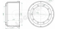 Барабан тормозной 420*200