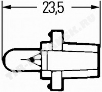 Лампочка галогенная 24V 1.2W bay8.3d