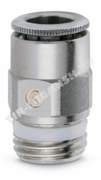 Соединитель 1/4'/D4мм метал