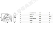 Подшипник подвесной D55