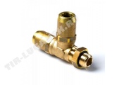 Соединитель тройник М12*1.5/D8*D8 латунь.