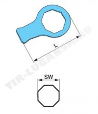 Ключ колпака ступицы SW95 L=233