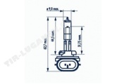 Лампочка H27 12v 2w