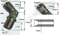 Соединение угловое M16*M16
