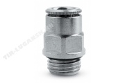 Соединитель 1/4'/D4мм метал
