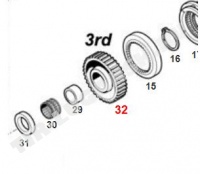 Шестерня 3-й передачи z=30