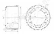 Барабан тормозной 420*200