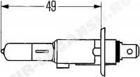 Лампочка H1 24v 70w