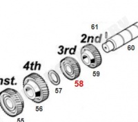 Шестерня 3-й передачи z=30