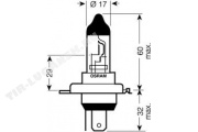 Лампочка H4 24v 75/70w