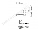 Лампочка H3 12v 55w Premium