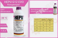 Антифриз концентрат 1.5л Фиолетовый G12 + + EVRO