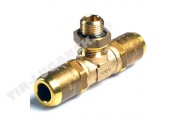 Соединитель тройник М16*1.5 D8/D8 латунь