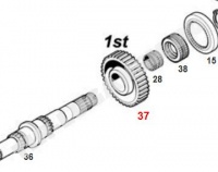 Шестерня 1-й передачи z=39